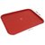 Olrada Home/Restarunt Food Serving Tray, Plastic Big Pack of 1 ( Red )
