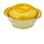 Glass Kitchen Bowl with Yellow Lid