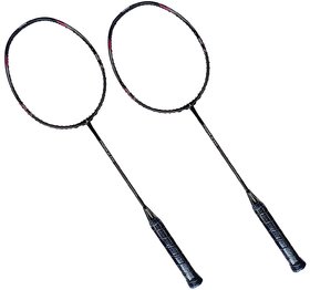 Paul Sports Badminton Racket Set with Full Cover Pack of Two