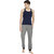 SOLO Men's Designer Cotton Color Vest Soft Stretchable Casual Sleeveless Navy Color