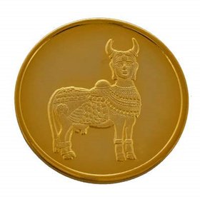 Shree Kaamdhenu Gold Plated Coin