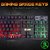 Zoook Concord Gaming Keyboard Rainbow Backlit RGB Lights 104 Keys Ergonomic Multimedia Keyboard for Laptop/PC/Computer