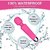 Magic Waterproof PERSONAL Wand Massager, Mini Handheld Rechargeable Rechargeable Personal Massager (Rose Red)