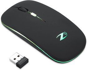 Zoook Blade Wireless Mouse -Rechargeable 7 Colour mice/ RGB Breathing Lights/ 3 DPI Levels/ Auto Shut Down
