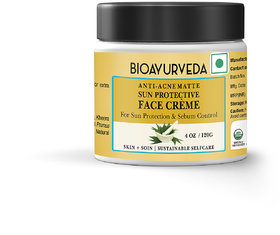 BIOAYURVEDA Anti-Acne Matte Sun Protective Face Creme 120 g