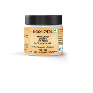 BIOAYURVEDA Kumkumadi Saffron Anti-Ageing Face Pack Creme 120g