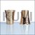 KUVI (Set of 2) Pure Copper Half-Hammered Glass Tumbler Set of 2, Drinkware, 300 ML Each, 80 Grams (Pack of 8)
