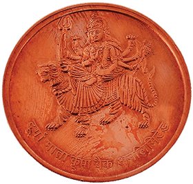 Shree Durga Mata Copper Plated Coin