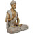 Tansha Quo Dharmachakra Buddha 24 Inch Decorative Showpiece - 60 cm (Polyresin, Light Grey)