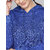 Kotty Women's Blue Co-ord Hooded Sweatshirt & Sweatpant Set