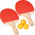 Table Tennis Badminton Racquet Set for Kids (Random Colors)