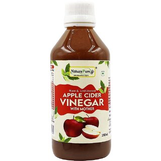 NATURAPURE LS Raw Organic Apple Cider Vinegar with Mother  Himalaya ACV Apple Cider vinegar- 250 ml