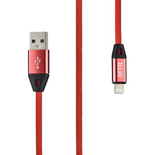                       MTR MXLY2ZM 1 m Lightning Cable (Compatible with Lightning Cable, Red, One Cable)                                              