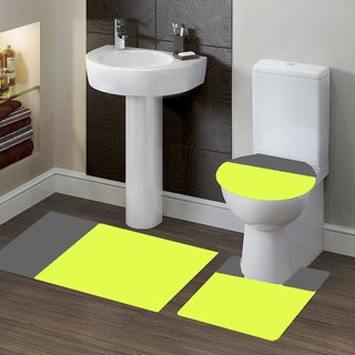 Importedkart Elegant Bathroom Set Bath Rug Contour Toilet Lid Cover Combined Colors (Imported Item)30325