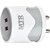 MTR MC308 4 A Multiport Mobile Charger with Detachable Cable (White, Cable Included)