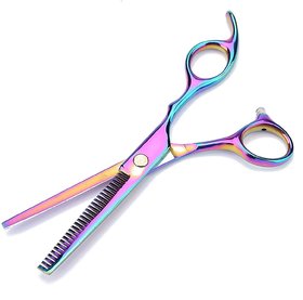 Doberyl Hair Cutting Scissors Thinning Shears6.5 Inch Professional Stainless Steel Barber Hair Scissor, for Both Salon
