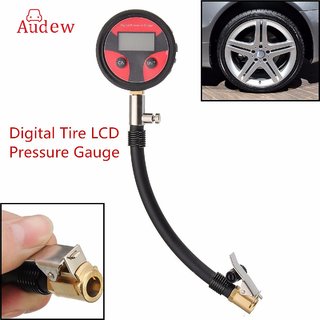Importedkart 0-200Psi Metal Digital Tire Lcd Manometer Air Pressure Gauge Psi Bar Kpa (Imported Item)37791