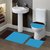 Importedkart Elegant Bathroom Set Bath Rug Contour Toilet Lid Cover Combined Colors (Imported Item)41015
