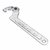 Importedkart Adjustable Hook Wrench Spanner Tool Hand (Imported Item)41980