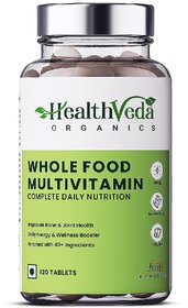 Health Veda Organics Whole Food Multivitamin For Men And Women With 40 Ingr