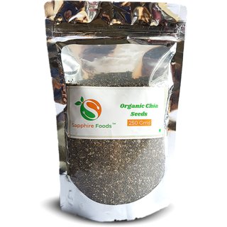                       Sapphire Food Organic Chia Seeds - 250 Grm                                              