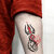 Trishul with Ganesha Tattoo Waterproof Gods Feather Temporary Body Tattoo VT-823