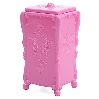 Importedkart Style Acrylic Organizer Sponges Cotton Pad Storage Box Bathroom Cosmetic Storage Case (Imported Item)6519