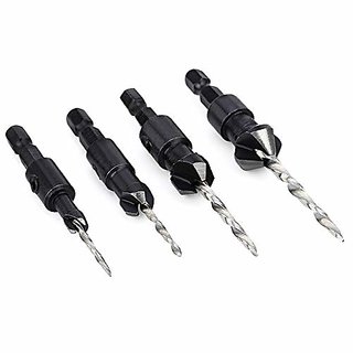 Importedkart Drill Bit Set Woodworking Countersink Chamfers Home Hand Tools (Imported Item)10950