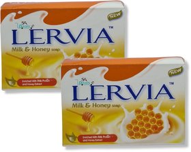 Lervia Milk and Honey Soap 90g (Pack Of 2)