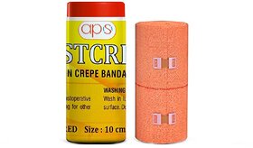 APS Bestcrepe 100 Soft Cotton, Pain Relief Crepe Bandage, Pack of 1 (10CM x 4M)