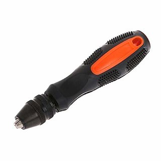 Importedkart Adjustable Pin Vise Model Hand Drill Tool With Keyless Chuck Screwdriver Bit (Imported Item)17763