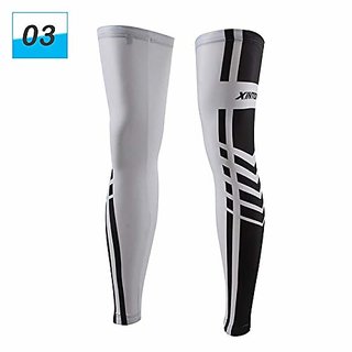Importedkart No-Slip Cycling Leg Warmer Guards Knee Sleeves Covers Windproof-Xl-Color 14 (Imported Item)20139