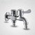 Importedkart Double Outlet Taps Dual Connect Washing Machine Faucet Bathroom Garden Mop Pool (Imported Item)16411