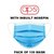 APS Melt-Blown Fabric Disposable 3 Ply Surgical Mask (Blue, Pack of 100) For Unisex