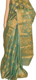 Women Banarasi Tussar Silk Saree