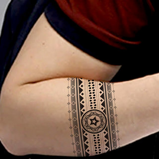Buy Ordershock Tribal Hand band With Star Tattoo Waterproof Men and Women  Temporary Body Tattoo Online @ ₹249 from ShopClues