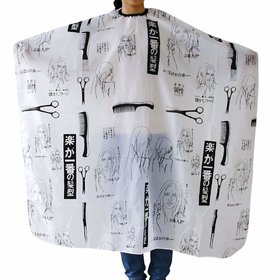 Doberyl Hairdressing Salon Printed Apron Hair ClothHaircutting Cape for Men and Women For Personal And Professional Use