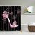 Importedkart Designed Bathroom Fabric Shower Include 12 Hooks Set Water Resistant Multichoice (Imported Item)28405