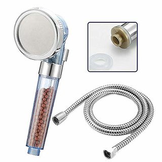 Importedkart Bathroom Shower Head Adjustable Negative Ion Pressurize Filter (Imported Item)7791