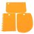 Importedkart 3Pcs Colorful Dough Fondant Scraper Plain Smooth Jagged Edge Spatula Cutter (Imported Item)5202