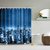 Importedkart Designed Bathroom Fabric Shower Include 12 Hooks Set Water Resistant Multichoice (Imported Item)33365