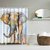 Importedkart Designed Bathroom Fabric Shower Include 12 Hooks Set Water Resistant Multichoice (Imported Item)42784