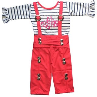 Dungaree dress for baby girls