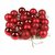 Importedkart 24Pcs/Lot Colorful Glitter Christmas Balls Ornament Hanging Baubles Decoration : Red (Imported Item)26166