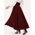 Kalki Fashion Women Maroon Mid RiseSolid Regular Maxi Skirt