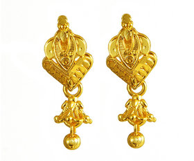 Alloy Gold-Plated Earrings (Gold)