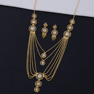 Buy Attractive Traditional Gold Plated Designer Necklace Jewellery