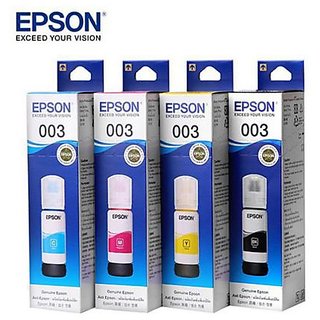 Epson 003 Ink Cartridge Pack Of 4 For Use Epson L1110,L3110,L3116,L5190,L3156,L3150