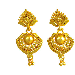                       Alloy Gold-Plated Earrings (Gold)                                              