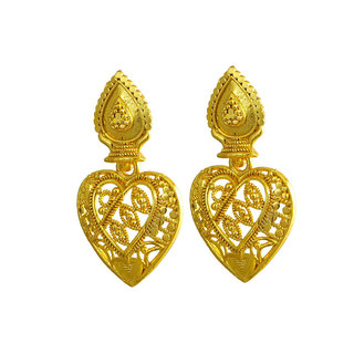                       Alloy Gold-Plated Earrings (Gold)                                              